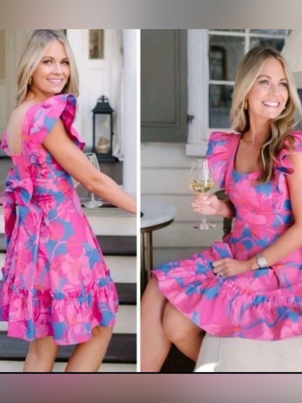NWT Tuckernuck x Cameron Eubanks Wimberly Dress Wild Azalea print
